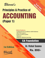  Buy PRINCIPLES AND PRACTICE OF ACCOUNTING (For CA Foundation) Also useful for CS & CMA